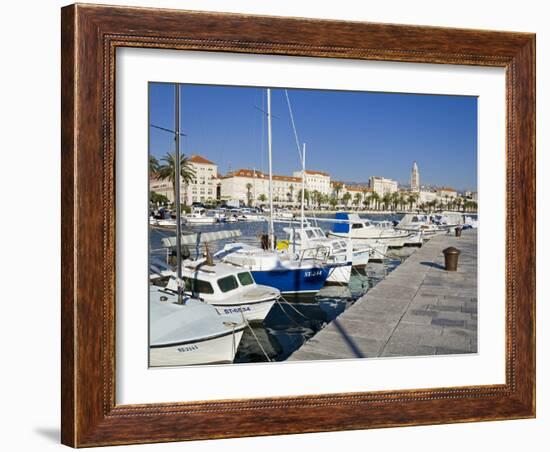 Fishing Boats on the Waterfront, Split, Dalmatian Coast, Croatia, Europe-Richard Cummins-Framed Photographic Print