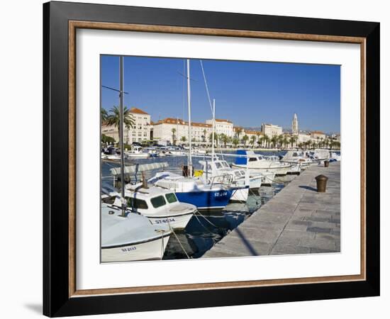 Fishing Boats on the Waterfront, Split, Dalmatian Coast, Croatia, Europe-Richard Cummins-Framed Photographic Print