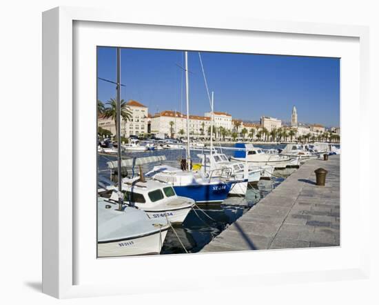 Fishing Boats on the Waterfront, Split, Dalmatian Coast, Croatia, Europe-Richard Cummins-Framed Photographic Print