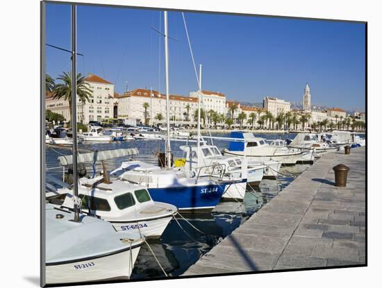 Fishing Boats on the Waterfront, Split, Dalmatian Coast, Croatia, Europe-Richard Cummins-Mounted Photographic Print