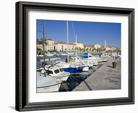 Fishing Boats on the Waterfront, Split, Dalmatian Coast, Croatia, Europe-Richard Cummins-Framed Photographic Print