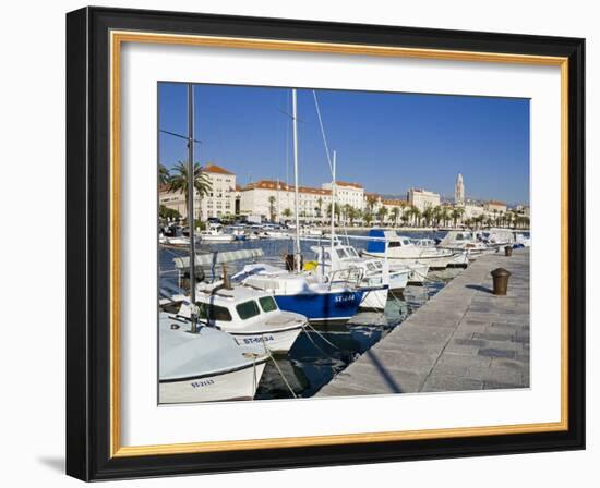 Fishing Boats on the Waterfront, Split, Dalmatian Coast, Croatia, Europe-Richard Cummins-Framed Photographic Print