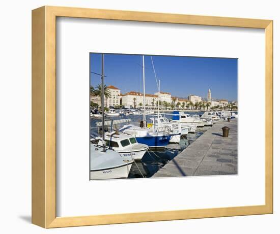 Fishing Boats on the Waterfront, Split, Dalmatian Coast, Croatia, Europe-Richard Cummins-Framed Photographic Print