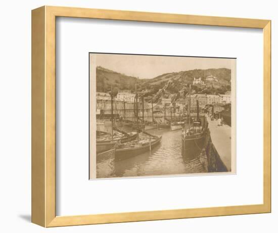 'Fishing Boats - Polperro', 1927-Unknown-Framed Photographic Print