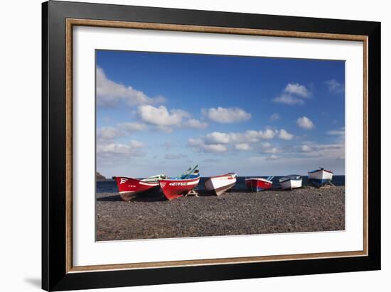 Fishing Boats, Pozo Negro, Fuerteventura, Canary Islands, Spain, Atlantic, Europe-Markus Lange-Framed Photographic Print