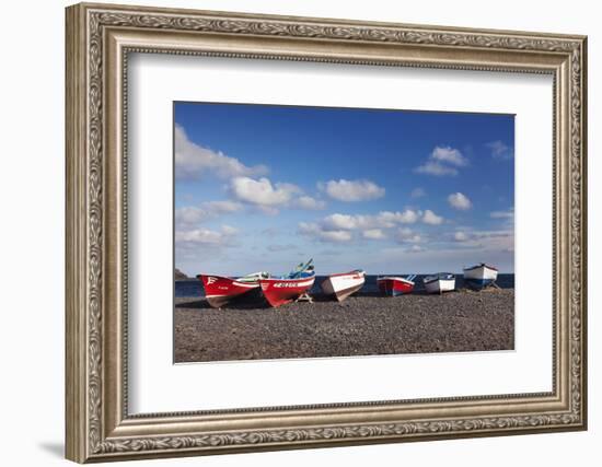 Fishing Boats, Pozo Negro, Fuerteventura, Canary Islands, Spain, Atlantic, Europe-Markus Lange-Framed Photographic Print