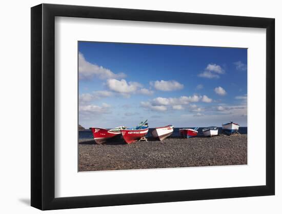 Fishing Boats, Pozo Negro, Fuerteventura, Canary Islands, Spain, Atlantic, Europe-Markus Lange-Framed Photographic Print