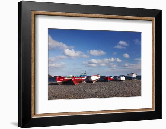 Fishing Boats, Pozo Negro, Fuerteventura, Canary Islands, Spain, Atlantic, Europe-Markus Lange-Framed Photographic Print