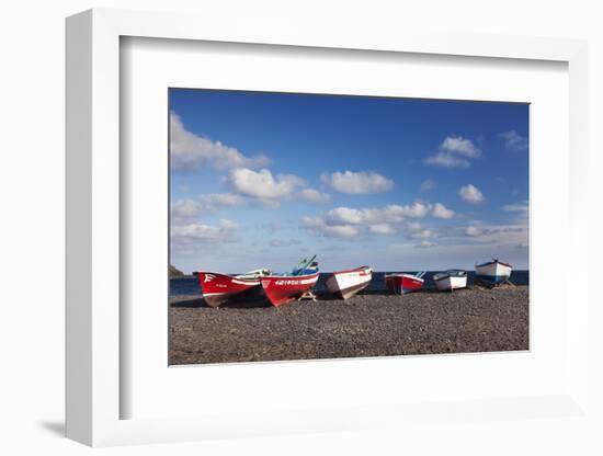 Fishing Boats, Pozo Negro, Fuerteventura, Canary Islands, Spain, Atlantic, Europe-Markus Lange-Framed Photographic Print