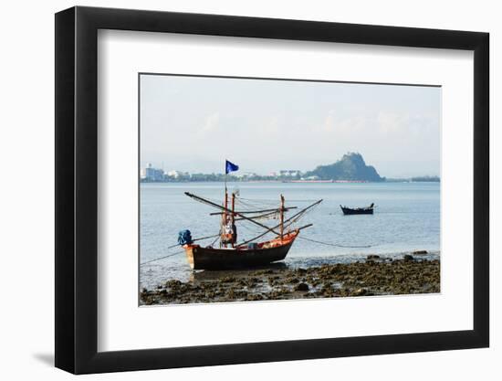 Fishing Boats, Prachuap Kiri Khan, Thailand, Southeast Asia, Asia-Christian Kober-Framed Photographic Print