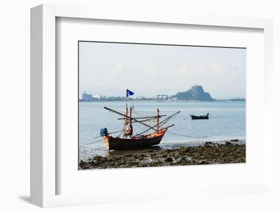 Fishing Boats, Prachuap Kiri Khan, Thailand, Southeast Asia, Asia-Christian Kober-Framed Photographic Print