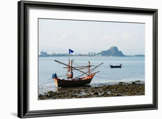 Fishing Boats, Prachuap Kiri Khan, Thailand, Southeast Asia, Asia-Christian Kober-Framed Photographic Print