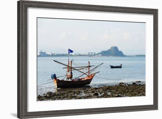 Fishing Boats, Prachuap Kiri Khan, Thailand, Southeast Asia, Asia-Christian Kober-Framed Photographic Print