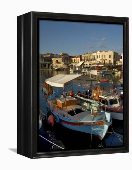 Fishing Boats, Rethymnon, Crete, Greek Islands, Greece, Mediterranean-Adam Tall-Framed Premier Image Canvas