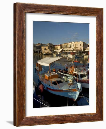 Fishing Boats, Rethymnon, Crete, Greek Islands, Greece, Mediterranean-Adam Tall-Framed Photographic Print