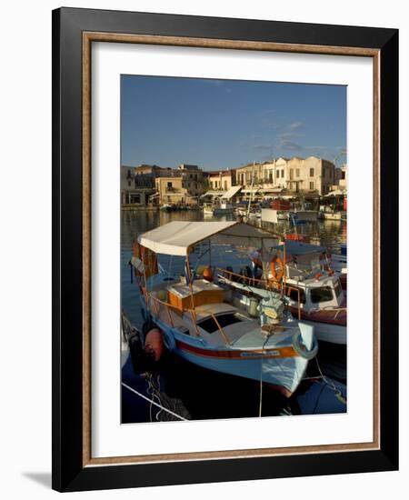 Fishing Boats, Rethymnon, Crete, Greek Islands, Greece, Mediterranean-Adam Tall-Framed Photographic Print