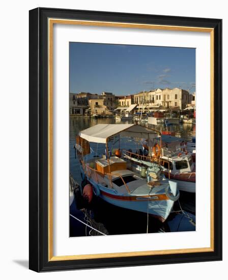 Fishing Boats, Rethymnon, Crete, Greek Islands, Greece, Mediterranean-Adam Tall-Framed Photographic Print