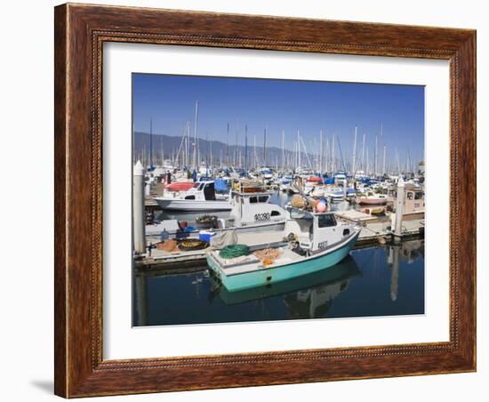 Fishing Boats, Santa Barbara Harbor, California, United States of America, North America-Richard Cummins-Framed Photographic Print