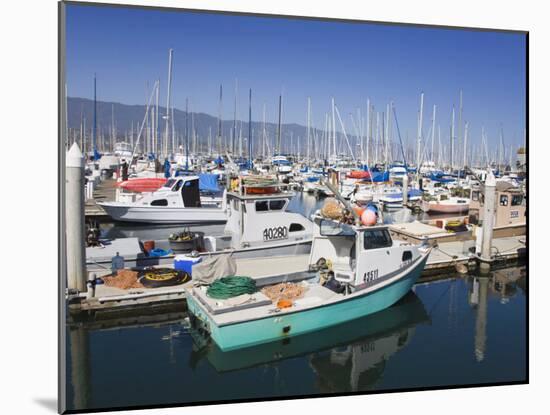 Fishing Boats, Santa Barbara Harbor, California, United States of America, North America-Richard Cummins-Mounted Photographic Print