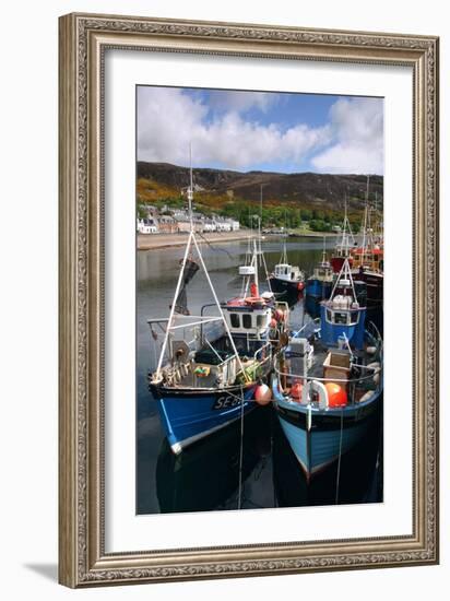 Fishing Boats, Ullapool Harbour, Highland, Scotland-Peter Thompson-Framed Photographic Print