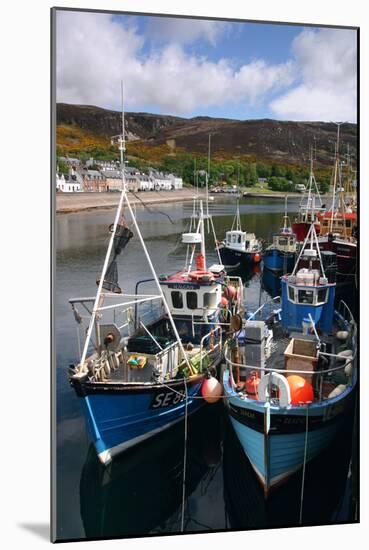 Fishing Boats, Ullapool Harbour, Highland, Scotland-Peter Thompson-Mounted Photographic Print