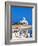 Fishing Boats with a Chapel in Background, Chios Island, Greek Islands, Greece, Europe-Sakis Papadopoulos-Framed Photographic Print