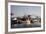 Fishing Boats with Yaquina Bay Bridge in Background, Newport, Oregon, USA-Jamie & Judy Wild-Framed Photographic Print