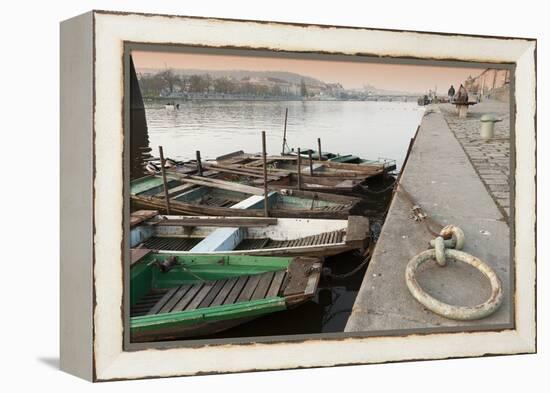 Fishing Boats-Richard Nebesky-Framed Premier Image Canvas
