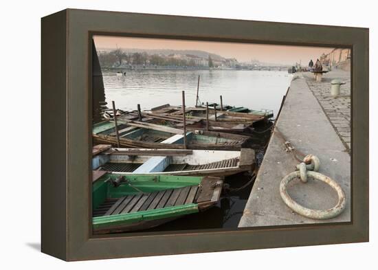 Fishing Boats-Richard Nebesky-Framed Premier Image Canvas