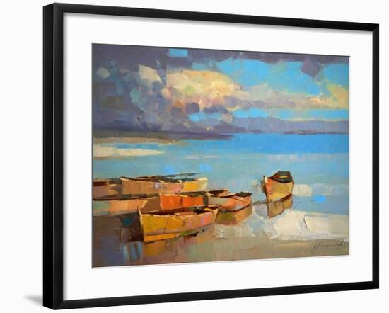 Fishing Boats-Vahe Yeremyan-Framed Art Print