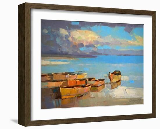 Fishing Boats-Vahe Yeremyan-Framed Art Print