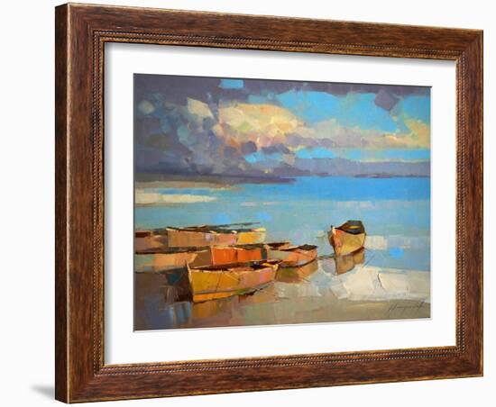 Fishing Boats-Vahe Yeremyan-Framed Art Print