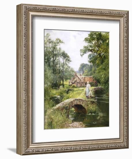 Fishing by the Bridge-Henry John Yeend King-Framed Giclee Print