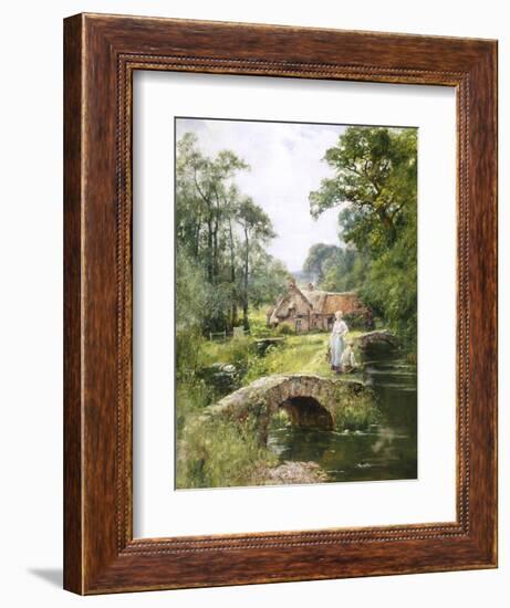 Fishing by the Bridge-Henry John Yeend King-Framed Giclee Print