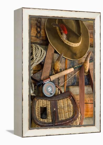 Fishing Cabin I-Kathy Mahan-Framed Premier Image Canvas