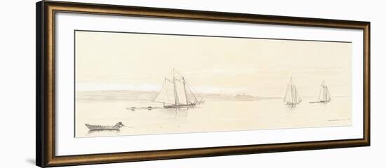 Fishing Fleet at Gloucester, 1880-Winslow Homer-Framed Giclee Print