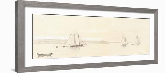 Fishing Fleet at Gloucester, 1880-Winslow Homer-Framed Giclee Print