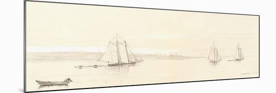 Fishing Fleet at Gloucester, 1880-Winslow Homer-Mounted Giclee Print