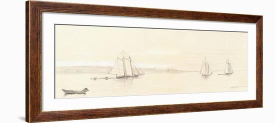 Fishing Fleet at Gloucester, 1880-Winslow Homer-Framed Giclee Print