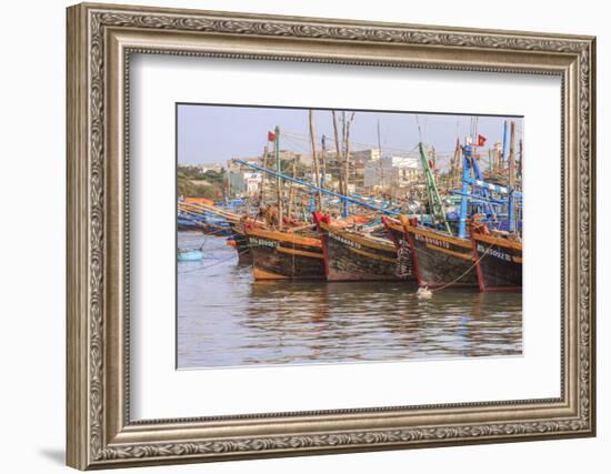 Fishing Fleet. Phan Thiet Harbor. Bhin Thuan Province. Vietnam-Tom Norring-Framed Photographic Print