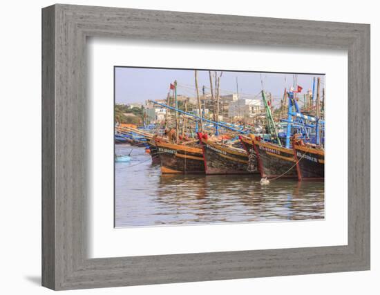 Fishing Fleet. Phan Thiet Harbor. Bhin Thuan Province. Vietnam-Tom Norring-Framed Photographic Print