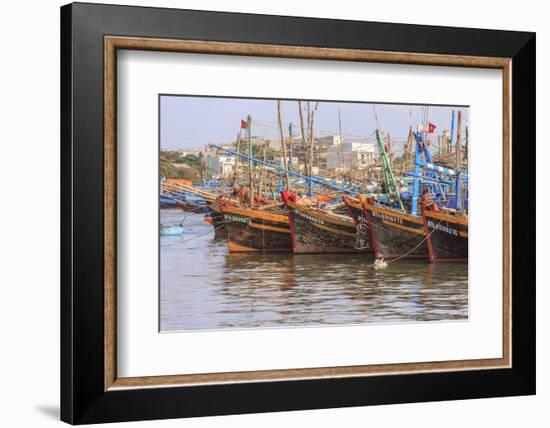 Fishing Fleet. Phan Thiet Harbor. Bhin Thuan Province. Vietnam-Tom Norring-Framed Photographic Print