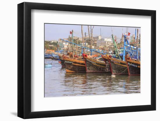 Fishing Fleet. Phan Thiet Harbor. Bhin Thuan Province. Vietnam-Tom Norring-Framed Photographic Print