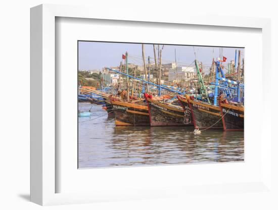 Fishing Fleet. Phan Thiet Harbor. Bhin Thuan Province. Vietnam-Tom Norring-Framed Photographic Print