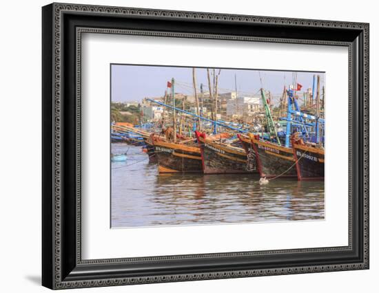 Fishing Fleet. Phan Thiet Harbor. Bhin Thuan Province. Vietnam-Tom Norring-Framed Photographic Print
