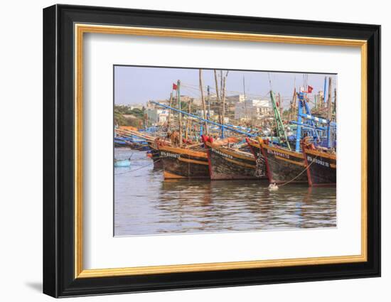 Fishing Fleet. Phan Thiet Harbor. Bhin Thuan Province. Vietnam-Tom Norring-Framed Photographic Print