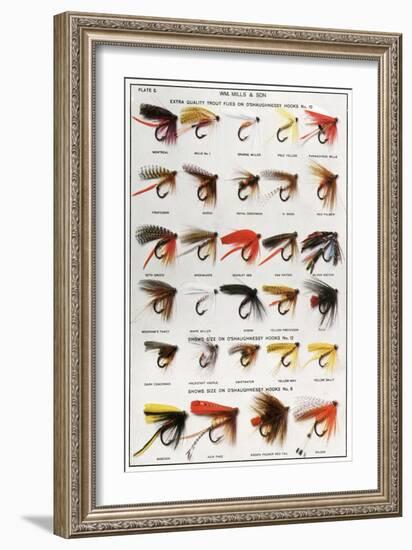 Fishing Flies (American)-null-Framed Premium Giclee Print