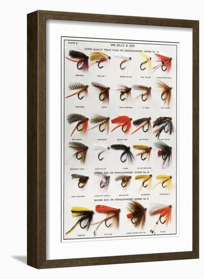 Fishing Flies (American)-null-Framed Premium Giclee Print