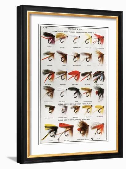 Fishing Flies (American)-null-Framed Premium Giclee Print