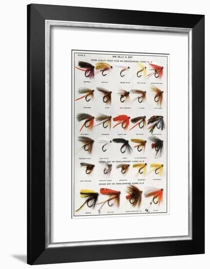 Fishing Flies (American)-null-Framed Art Print